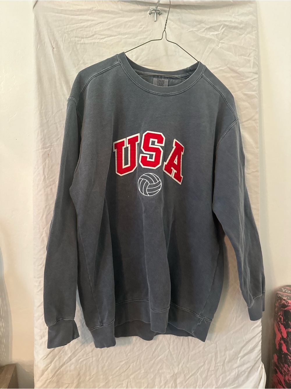 Men's USA Graphic Crewneck Sweatshirt - Slate Gray